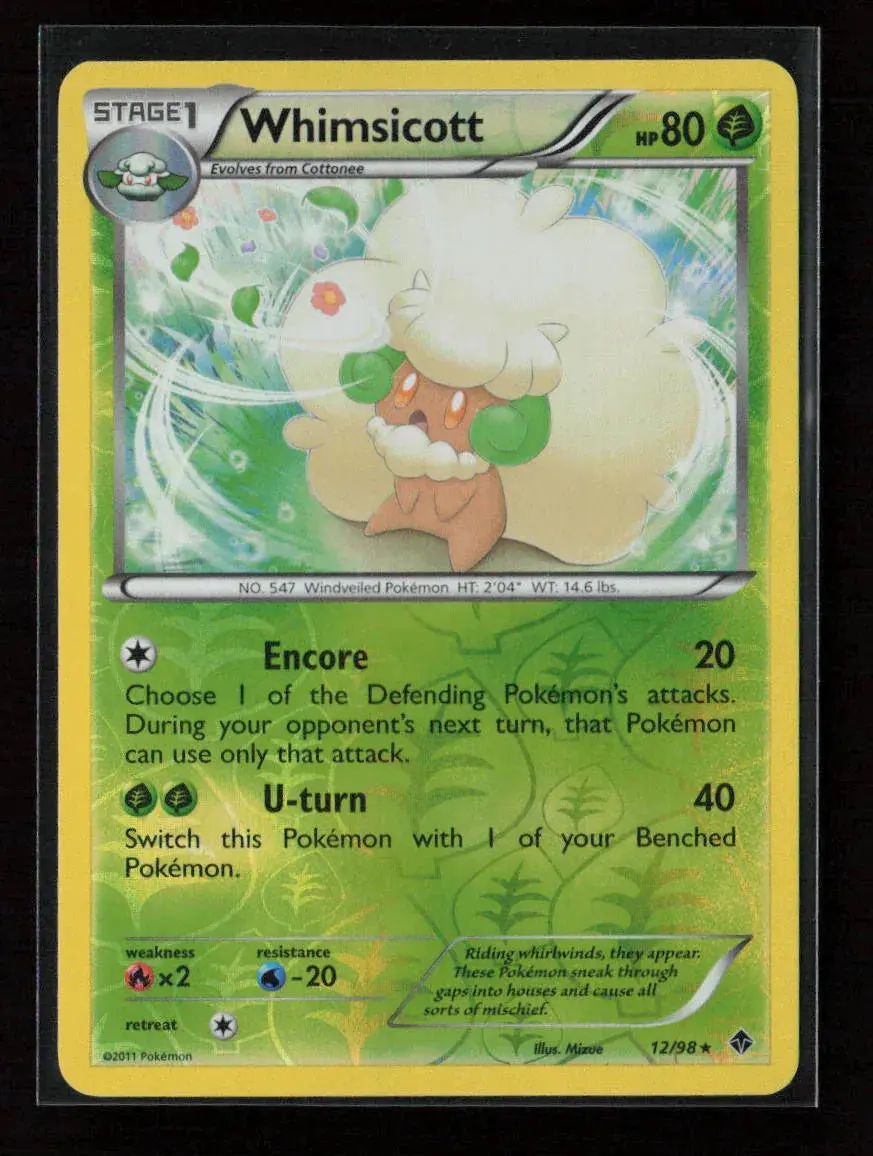Whimsicott (12) Rare Emerging Powers 12/98 Lp 1