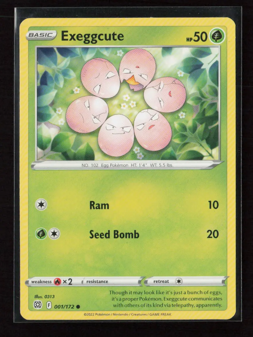 Exeggcute Common Swsh09: Brilliant Stars 001/172 Lp 1