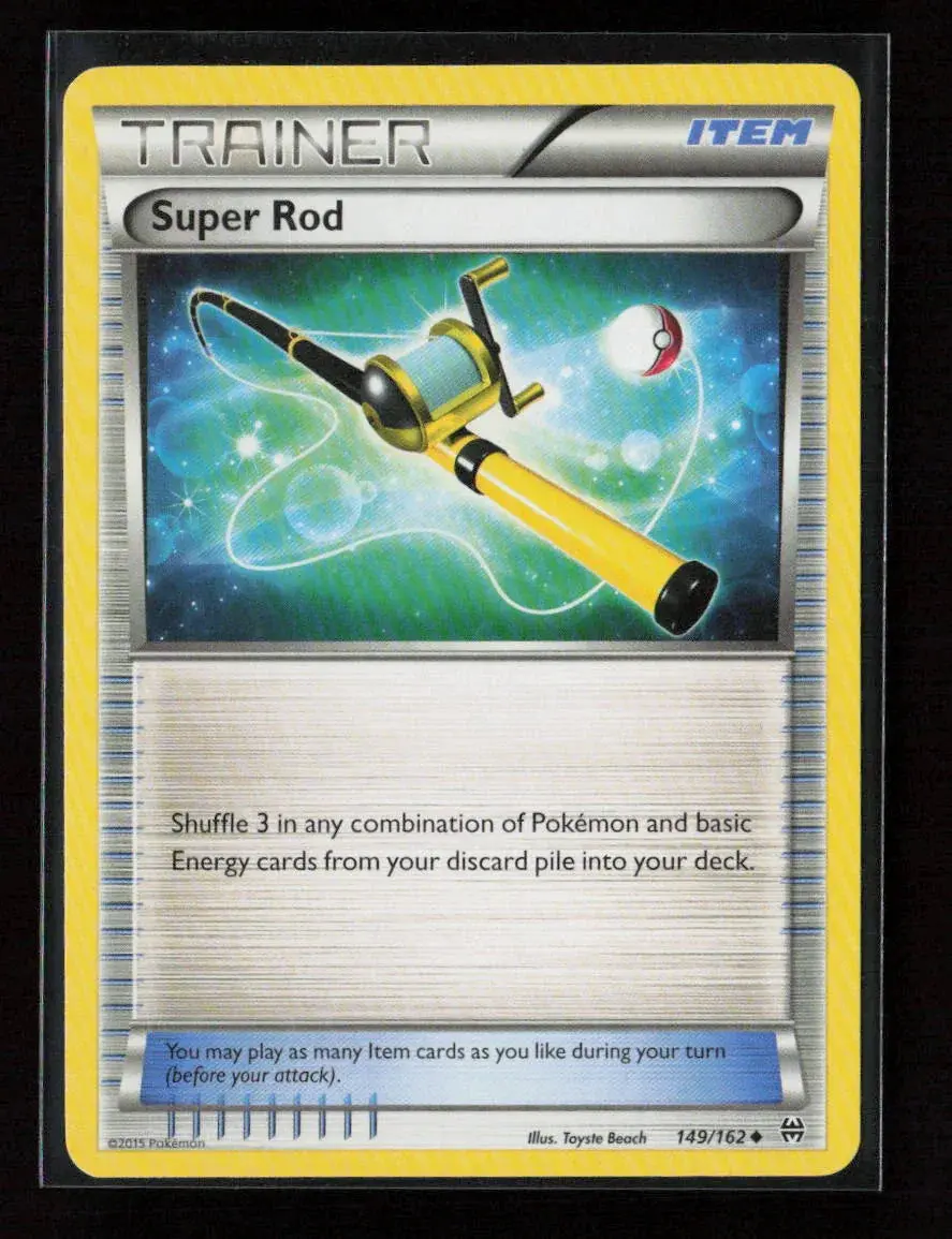Super Rod Uncommon Xy - Breakthrough 149/162 Lp 1