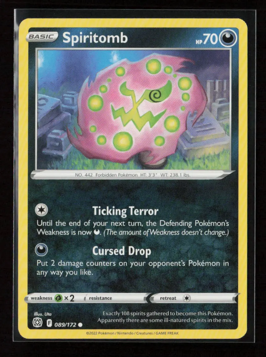 Spiritomb Common Swsh09: Brilliant Stars 089/172 Nm 1