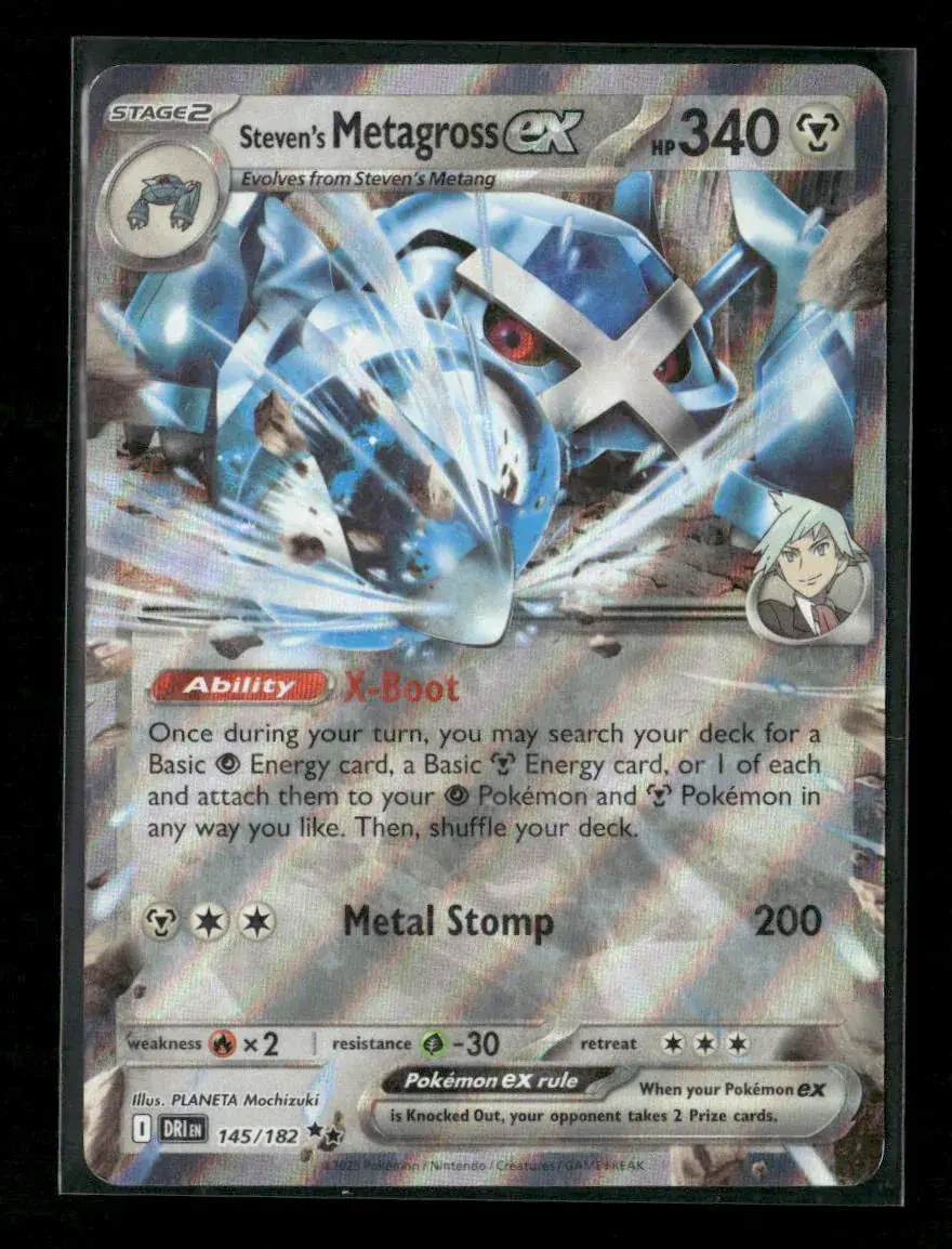 Steven's Metagross Ex Double Rare Sv10: Destined Rivals 145/182 Nm 1