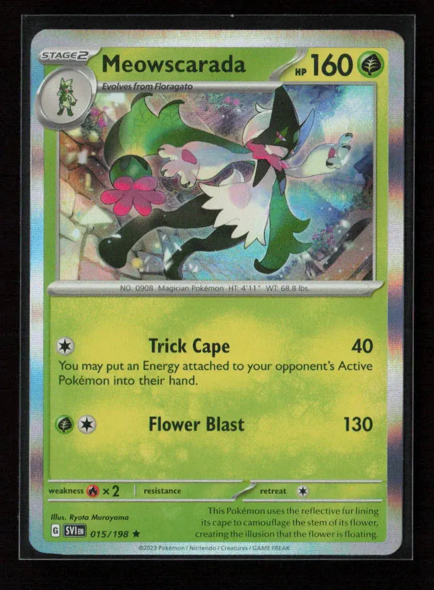 Meowscarada - Rare Sv01: Scarlet & Violet Base Set 015/198 Nm 1