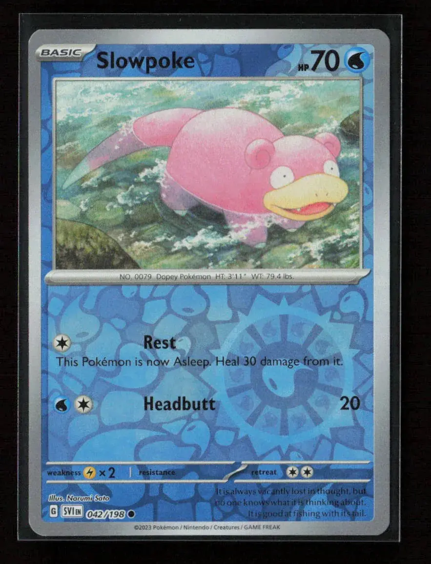 Slowpoke - Common Sv01: Scarlet & Violet Base Set 042/198 Nm 1