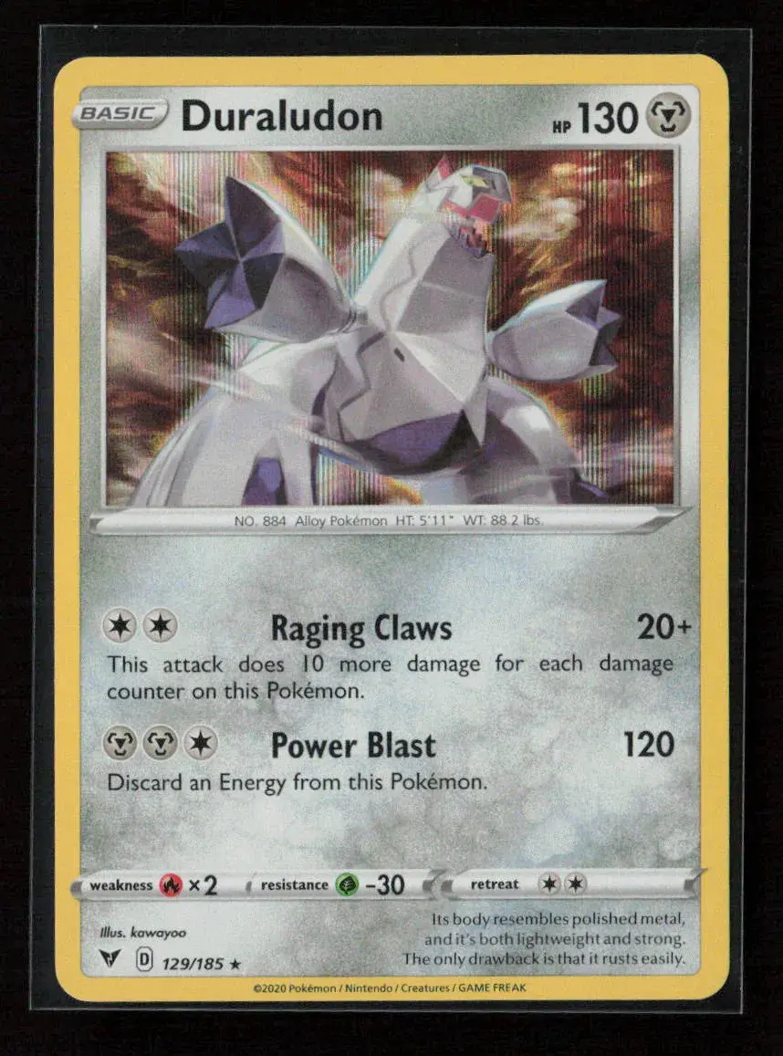 Duraludon Holo Rare Swsh04: Vivid Voltage 129/185 Nm 1