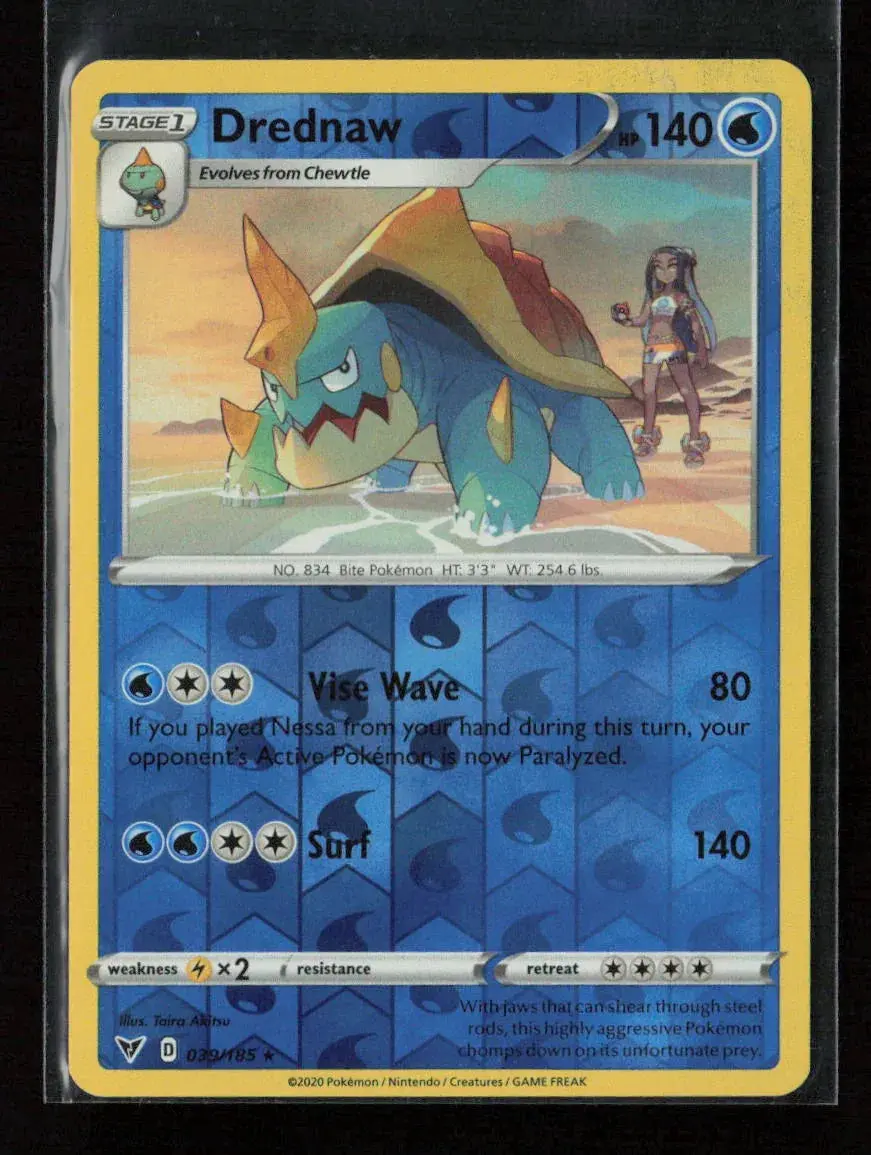 Drednaw Rare Swsh04: Vivid Voltage 039/185 Lp 1