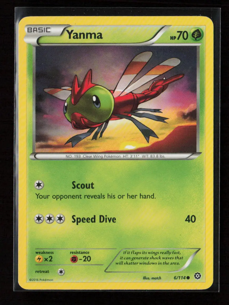Yanma Common Xy - Steam Siege 6/114 Lp 1