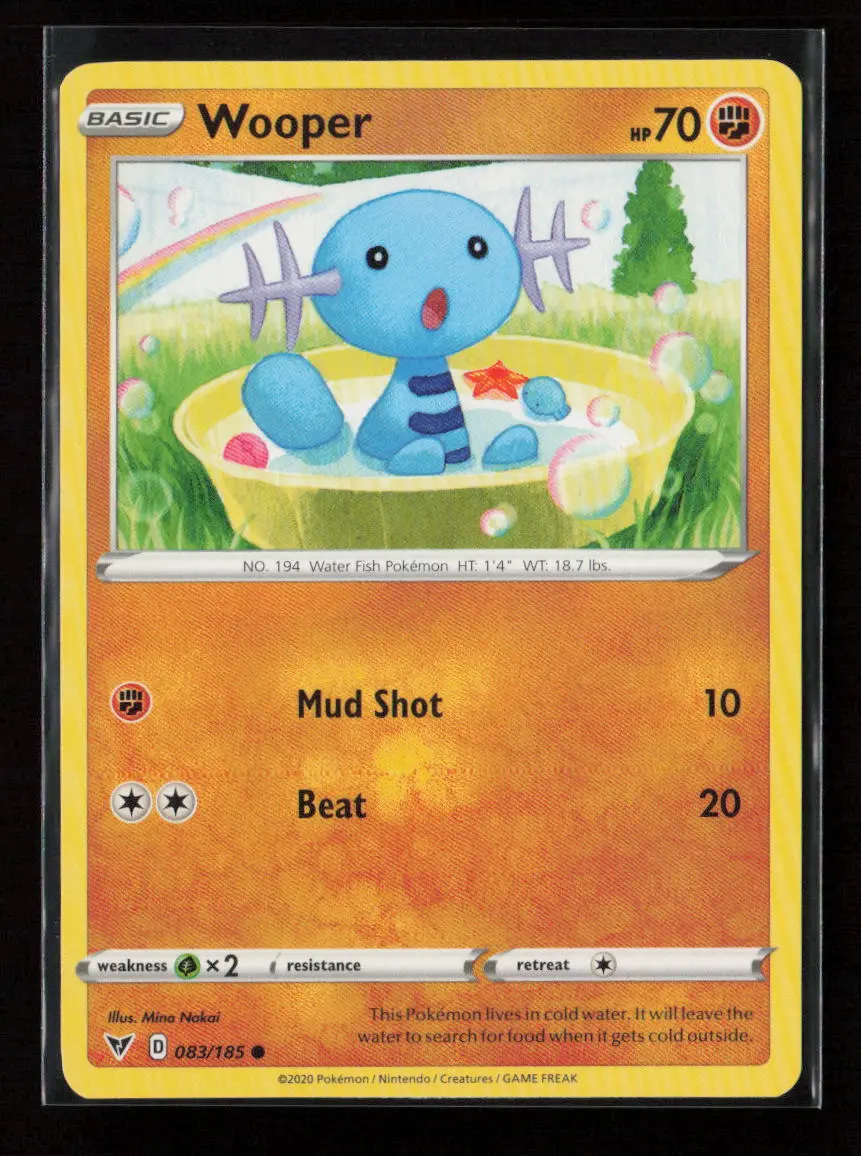 Wooper Common Swsh04: Vivid Voltage 083/185 Lp 1