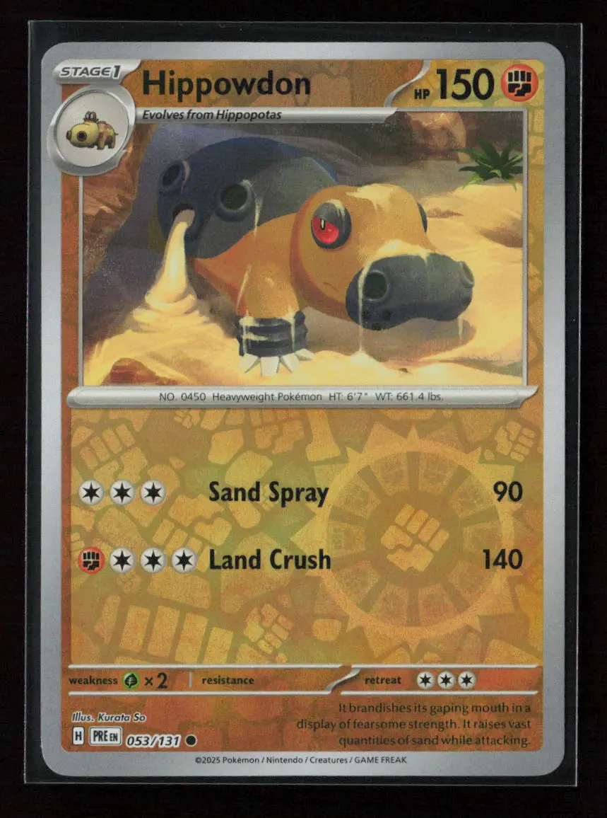 Hippowdon Common Sv: Prismatic Evolutions 053/131 Nm 1