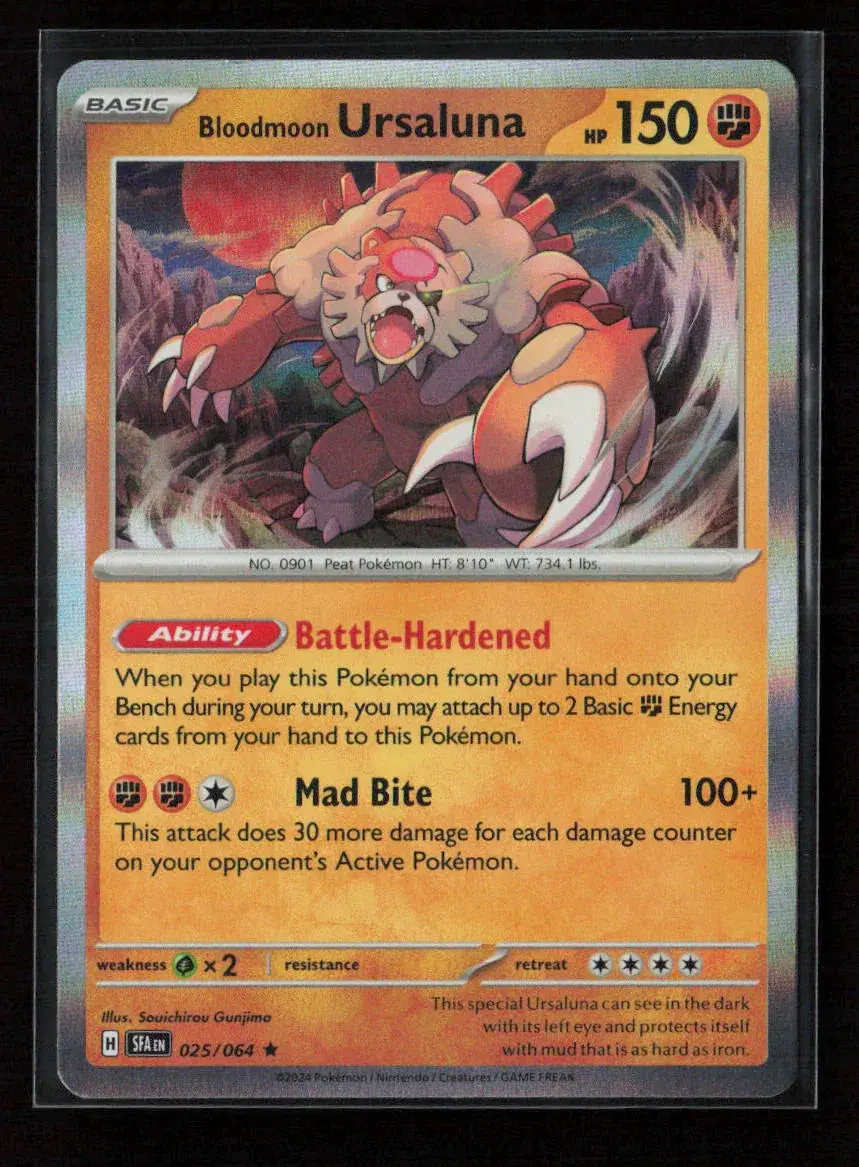 Bloodmoon Ursaluna Rare Sv: Shrouded Fable 025/064 Nm 1
