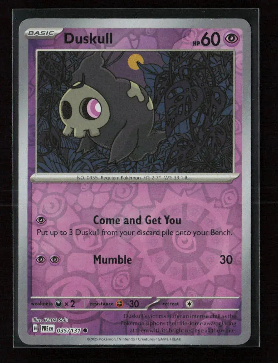 Duskull Common Sv: Prismatic Evolutions 035/131 Nm 1