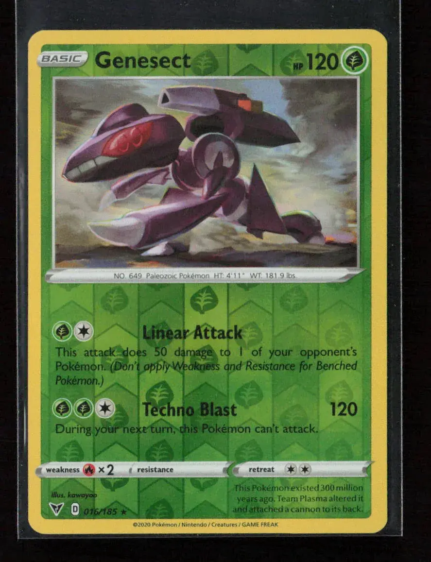 Genesect Holo Rare Swsh04: Vivid Voltage 016/185 Lp 1