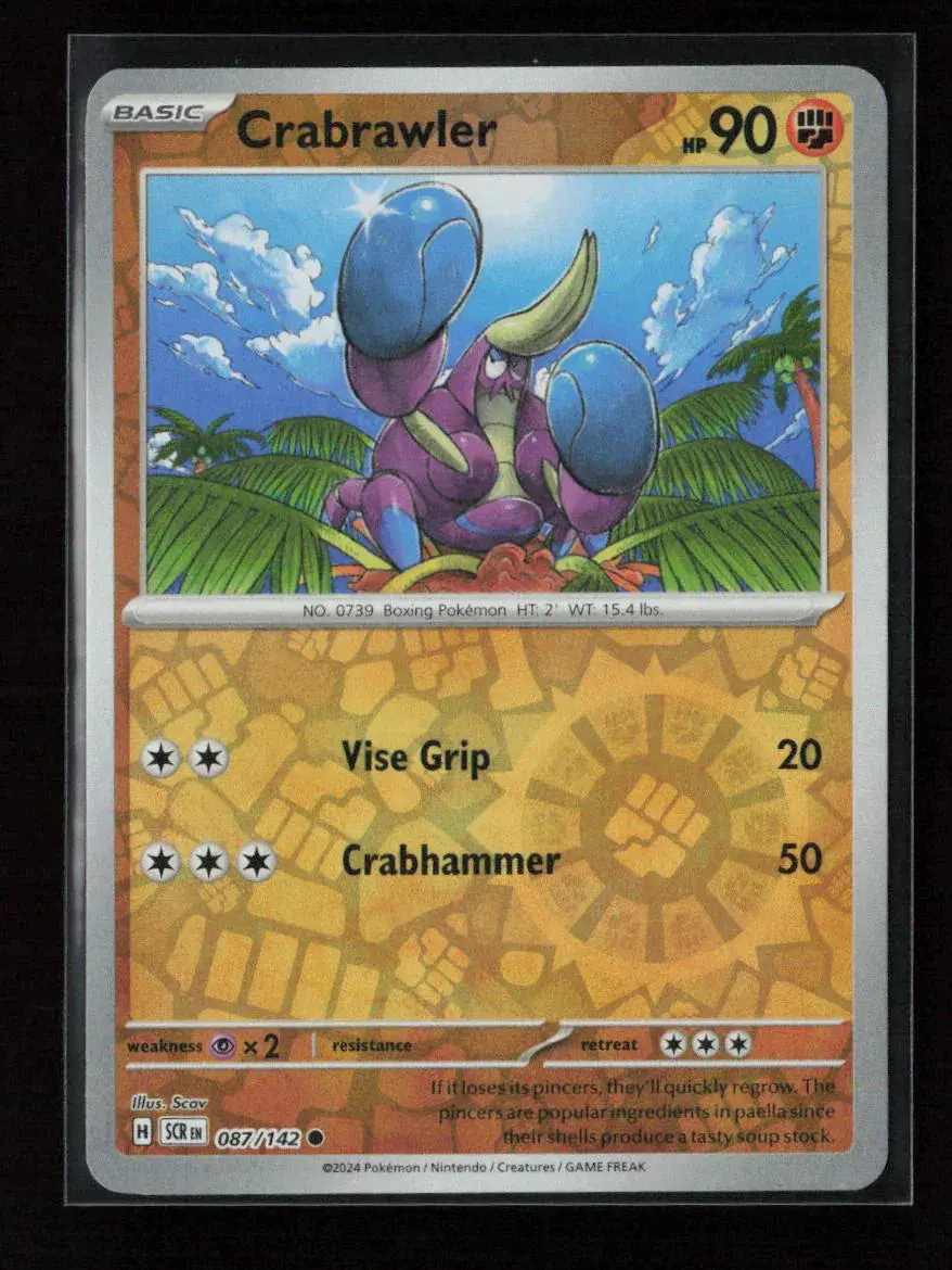Crabrawler Common Sv07: Stellar Crown 087/142 Nm 1