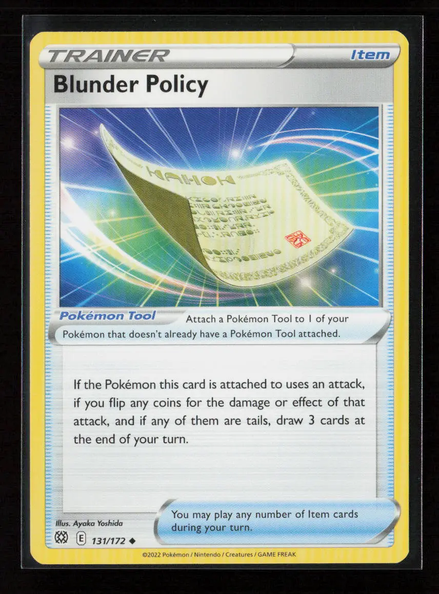 Blunder Policy Uncommon Swsh09: Brilliant Stars 131/172 Lp 1