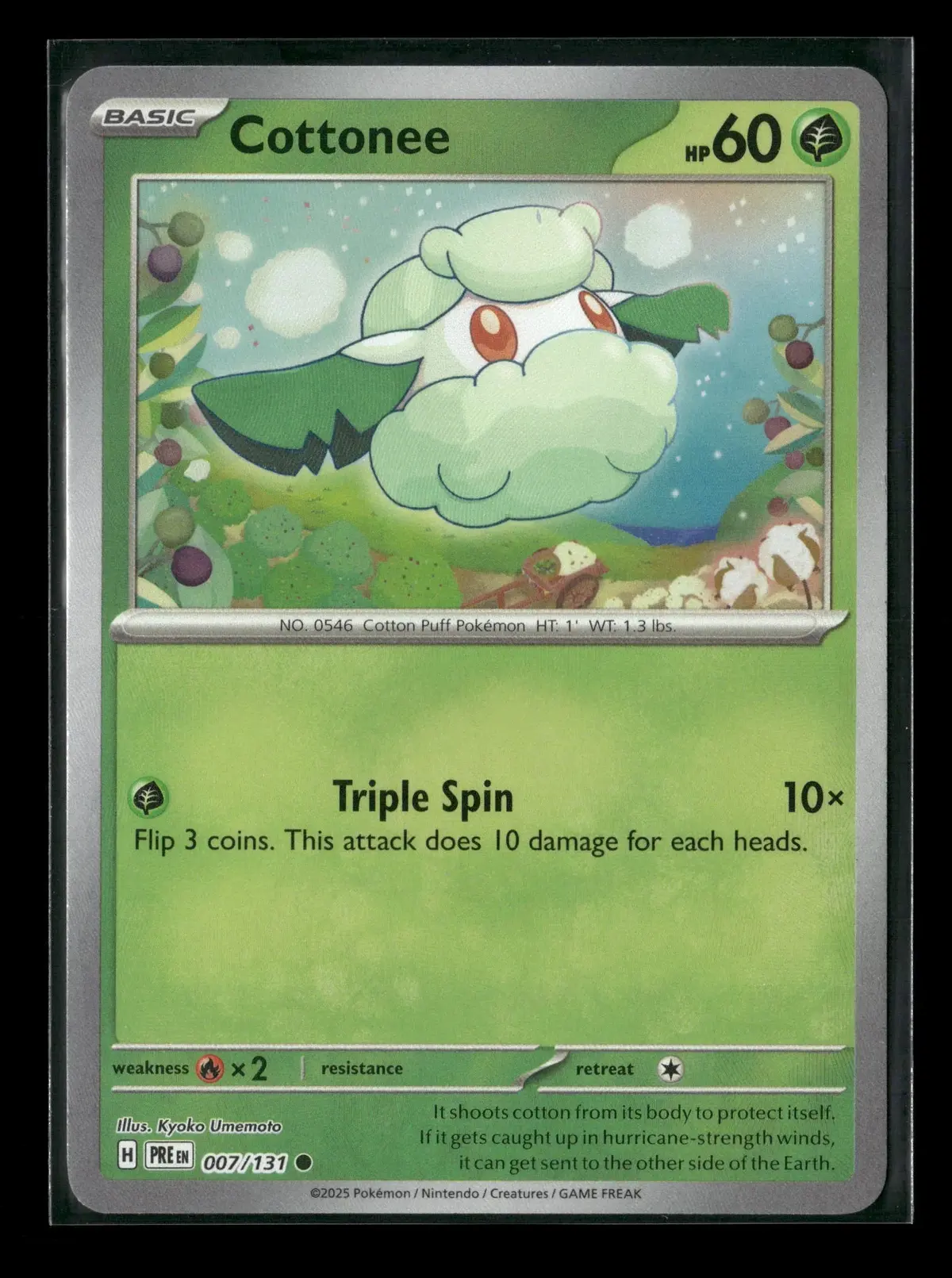 Cottonee (Poke Ball Pattern) Common Sv: Prismatic Evolutions 007/131 Nm 1