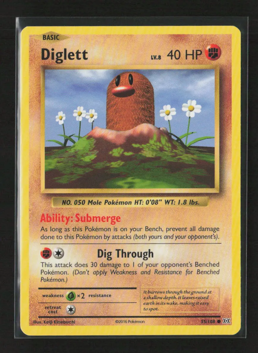Diglett Common Xy - Evolutions 55/108 Lp 1