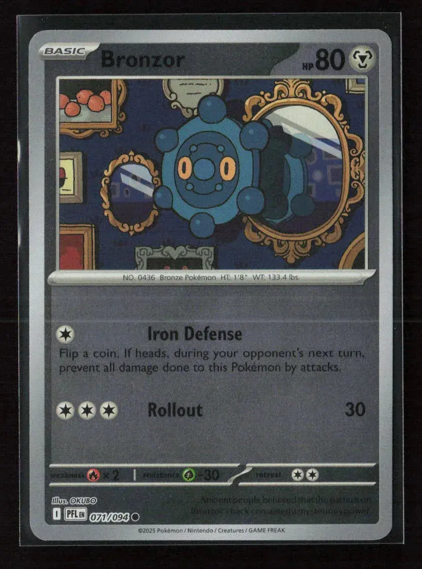 Bronzor Common Me02: Phantasmal Flames 071/094 Nm 1