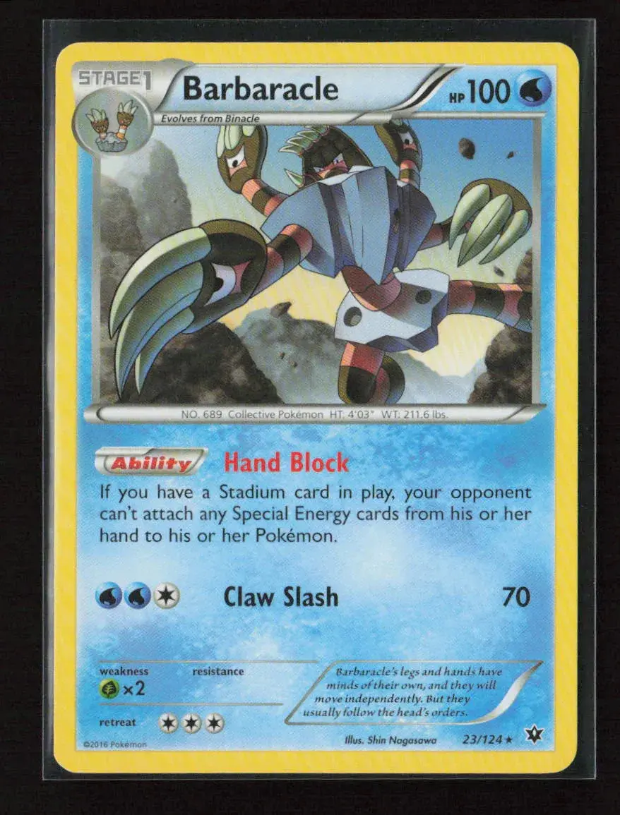 Barbaracle Rare Xy - Fates Collide 23/124 Nm 1