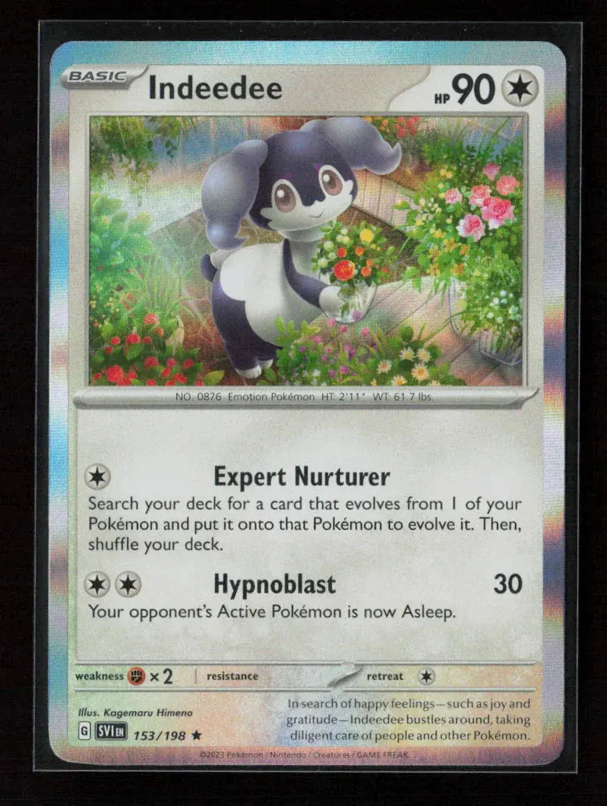Indeedee Rare Sv01: Scarlet & Violet Base Set 153/198 Nm 1