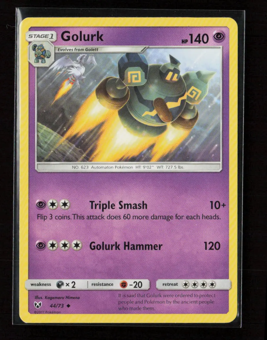 Golurk Uncommon Shining Legends 44/73 Lp 1