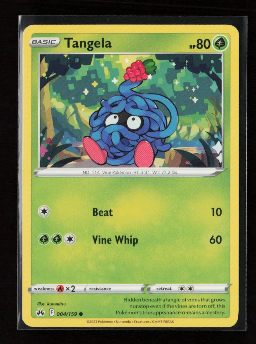Tangela Common Crown Zenith 004/159 Lp 1