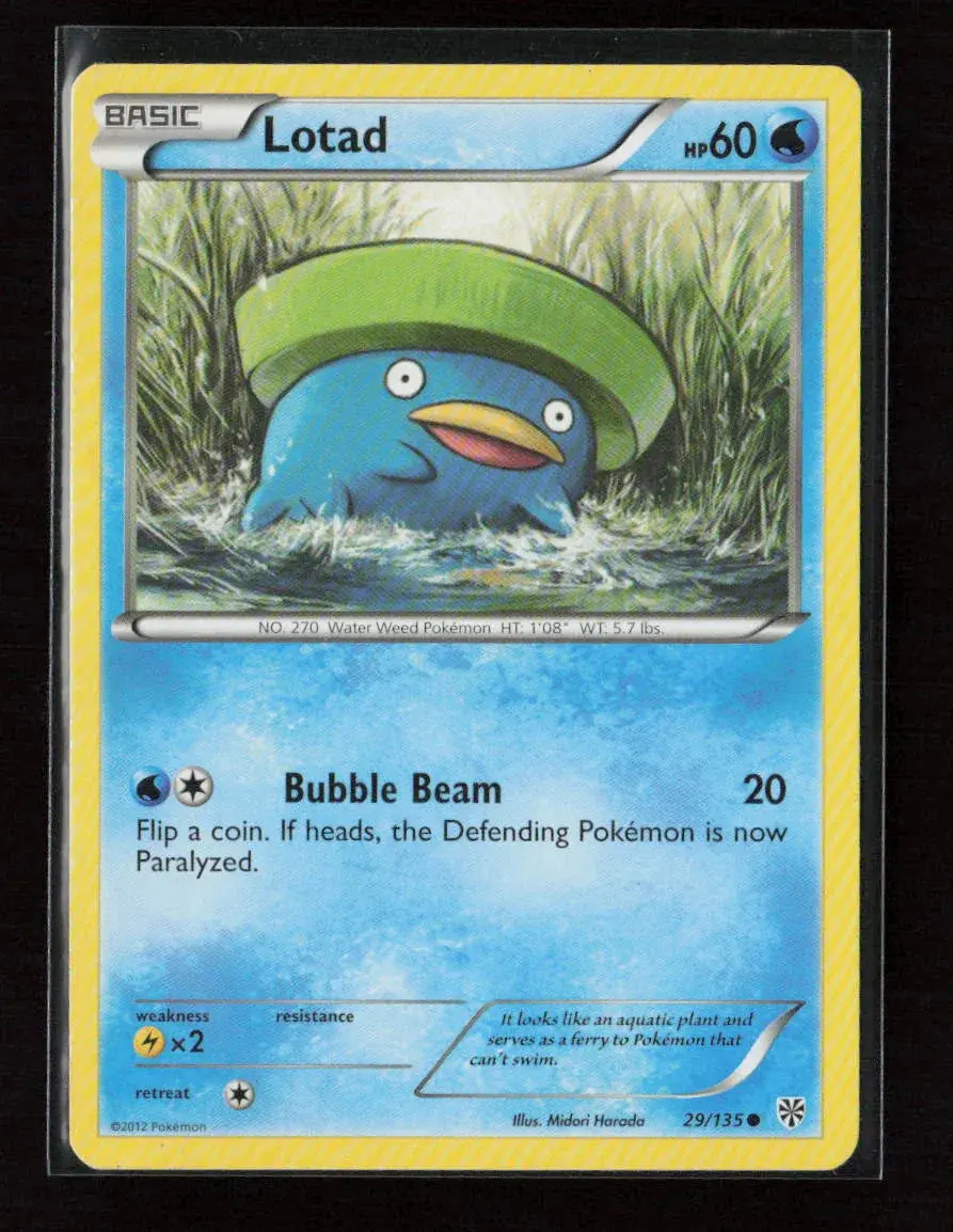 Lotad Common Plasma Storm 29/135 Lp 1