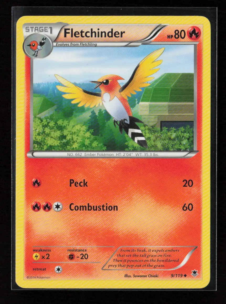 Fletchinder Uncommon Xy - Phantom Forces 9/119 Lp 1