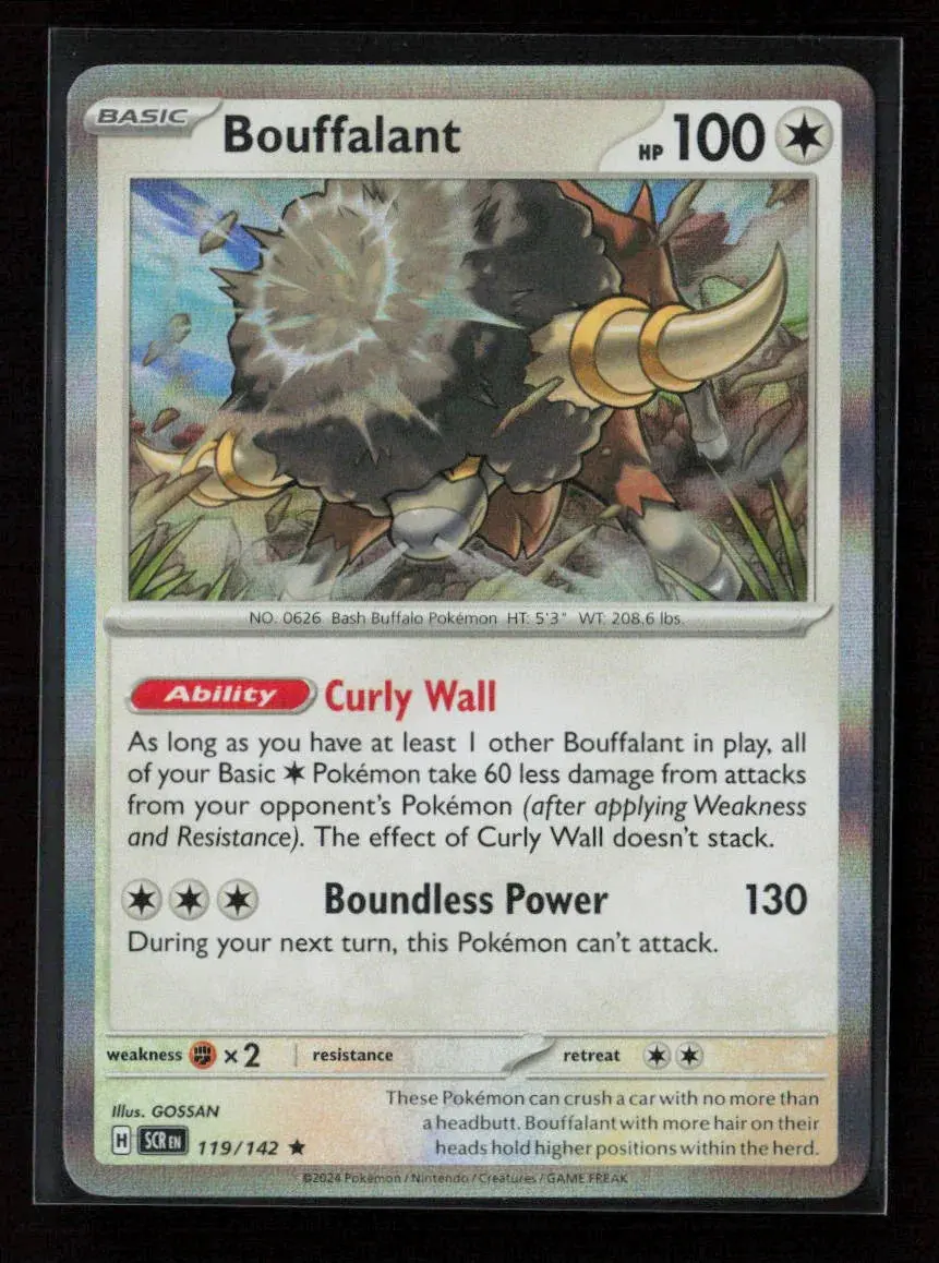 Bouffalant Rare Sv07: Stellar Crown 119/142 Nm 1