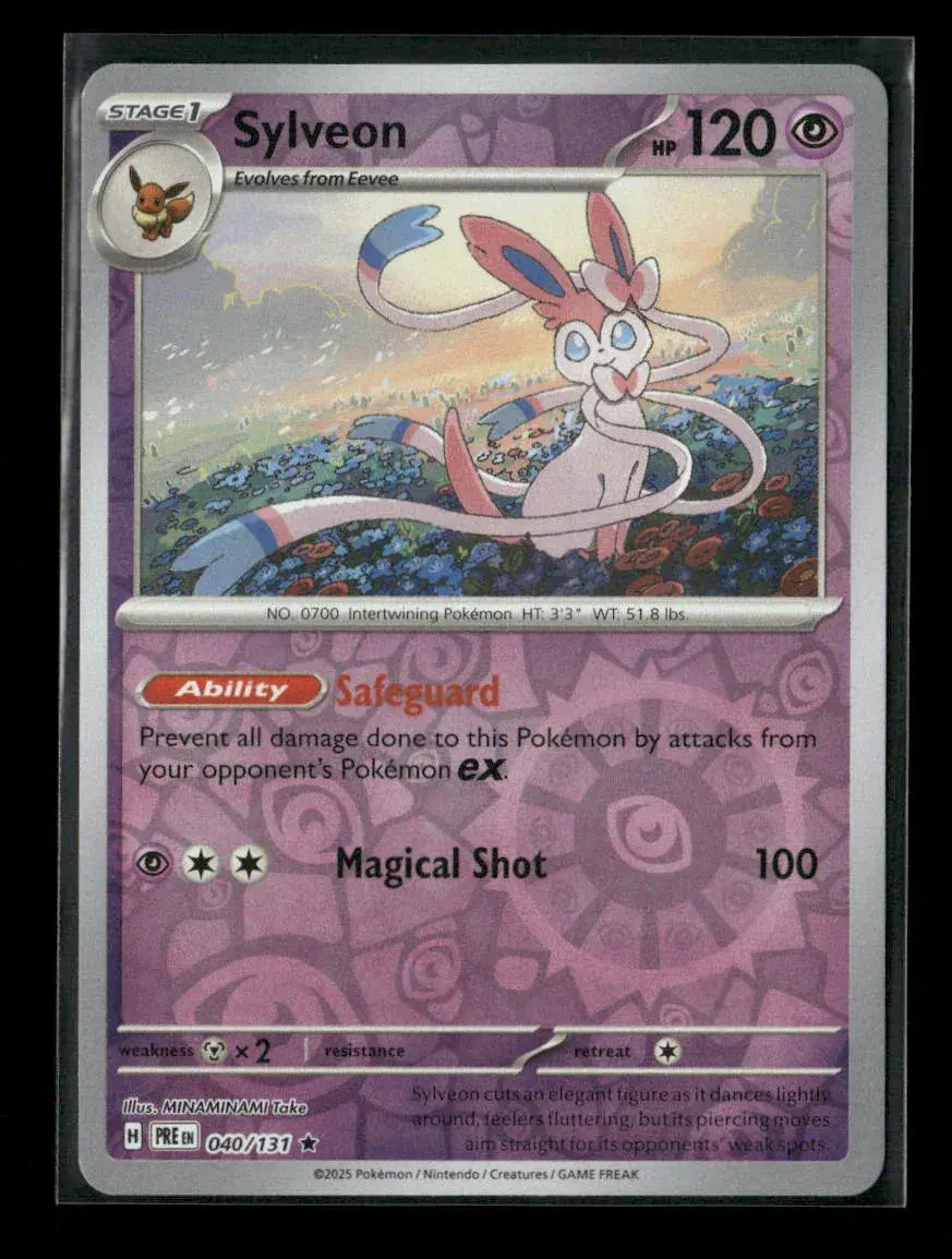 Sylveon Rare Sv: Prismatic Evolutions 040/131 Nm 1