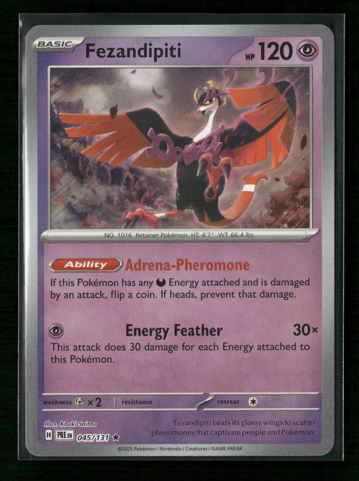 Fezandipiti (Poke Ball Pattern) Rare Sv: Prismatic Evolutions 045/131 Nm 1