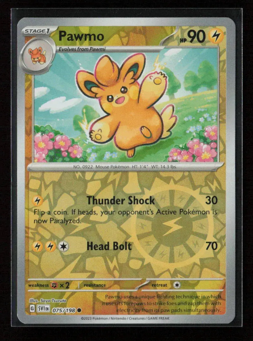Pawmo Common Sv01: Scarlet & Violet Base Set 075/198 Nm 1
