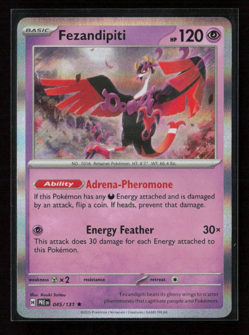 Fezandipiti (Master Ball Pattern) Rare Sv: Prismatic Evolutions 045/131 Nm 1