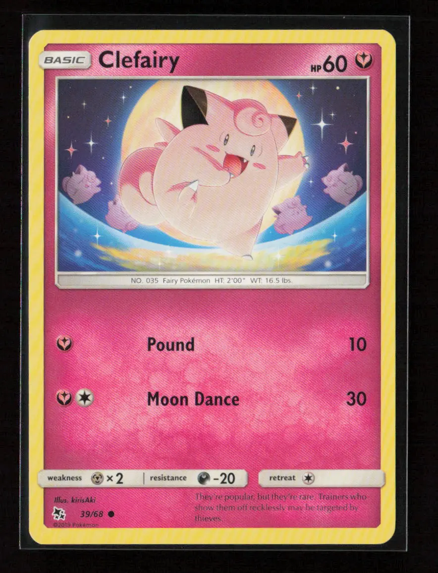 Clefairy (39) Common Hidden Fates 39/68 Nm 1