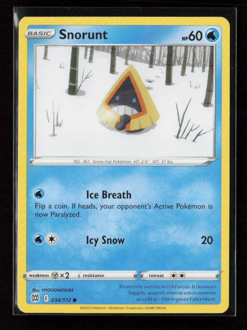 Snorunt Common Swsh09: Brilliant Stars 034/172 Nm 1