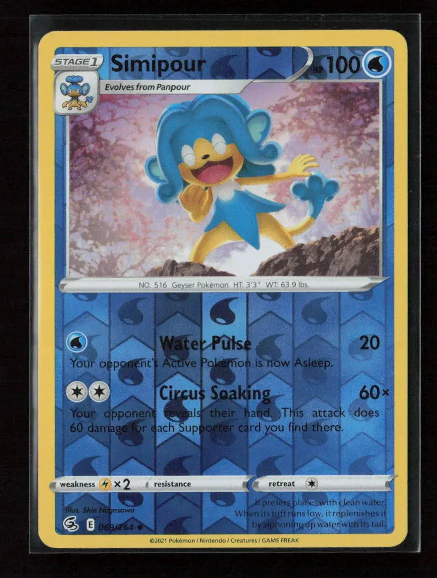 Simipour Uncommon Swsh08: Fusion Strike 069/264 Nm 1
