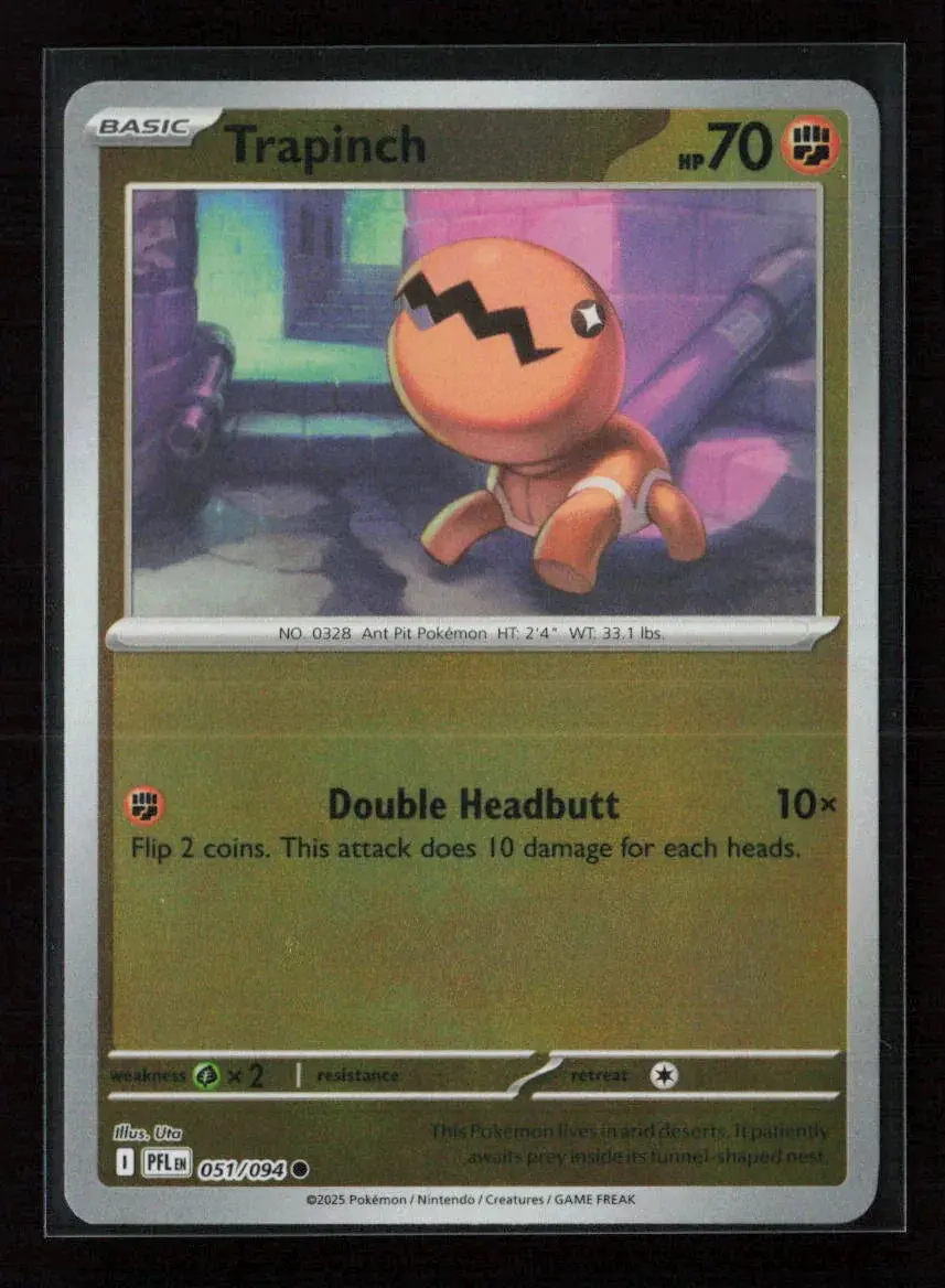 Trapinch Common Me02: Phantasmal Flames 051/094 Nm 1