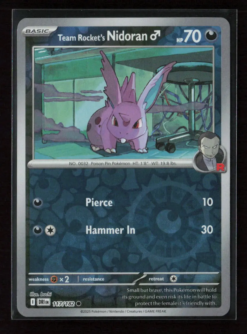Team Rocket's Nidoran M Common Sv10: Destined Rivals 117/182 Nm 1