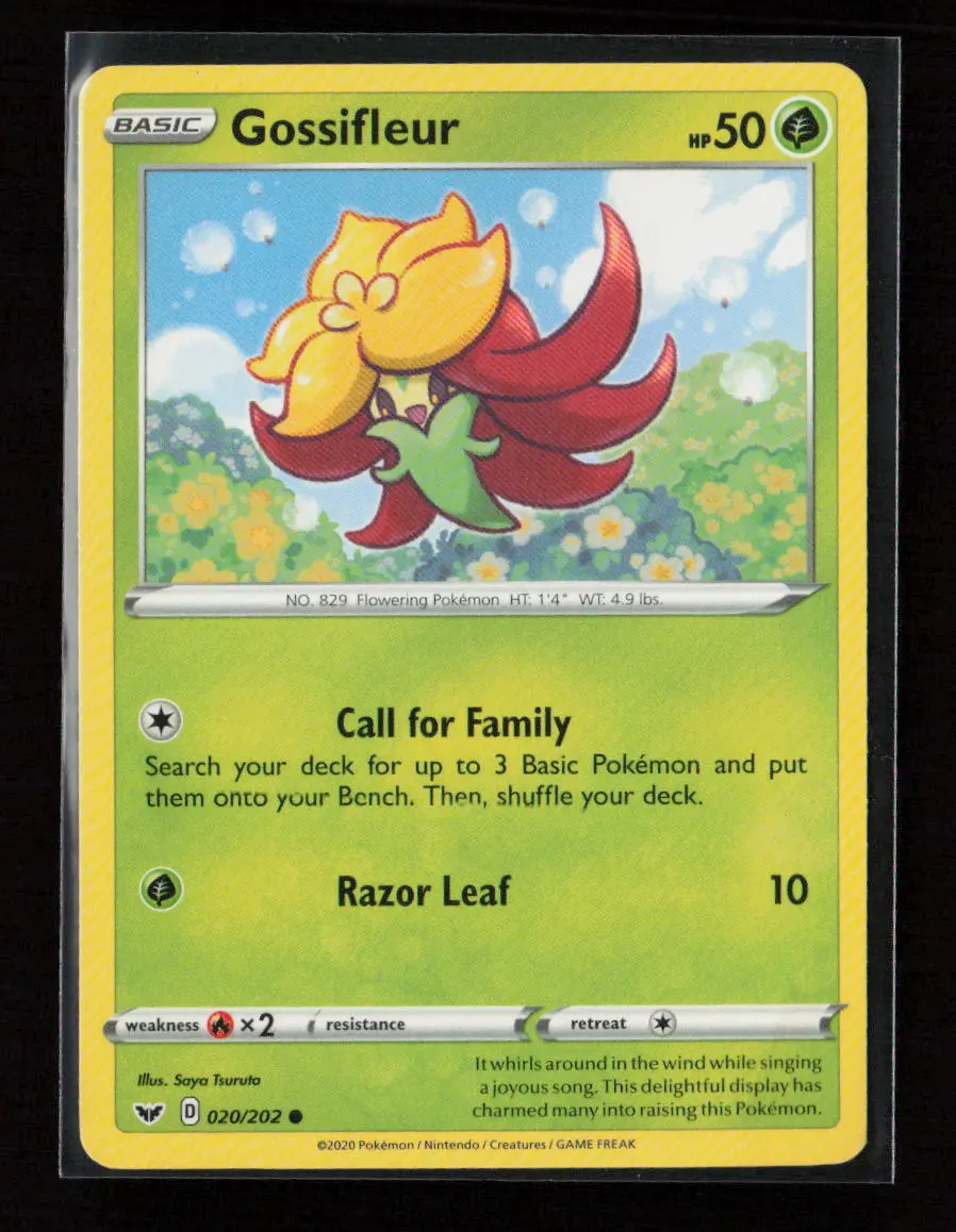 Gossifleur Common Swsh01: Sword & Shield Base Set 020/202 Lp 1