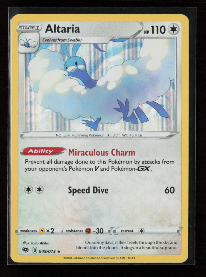 Altaria Holo Rare Champion's Path 49/73 Nm 1