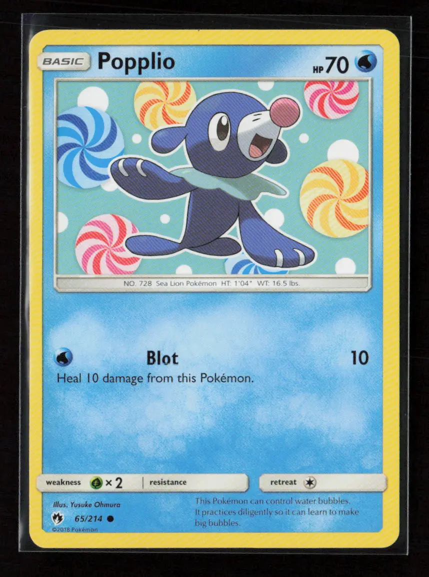 Popplio (65) Common Sm - Lost Thunder 65/214 Lp 1