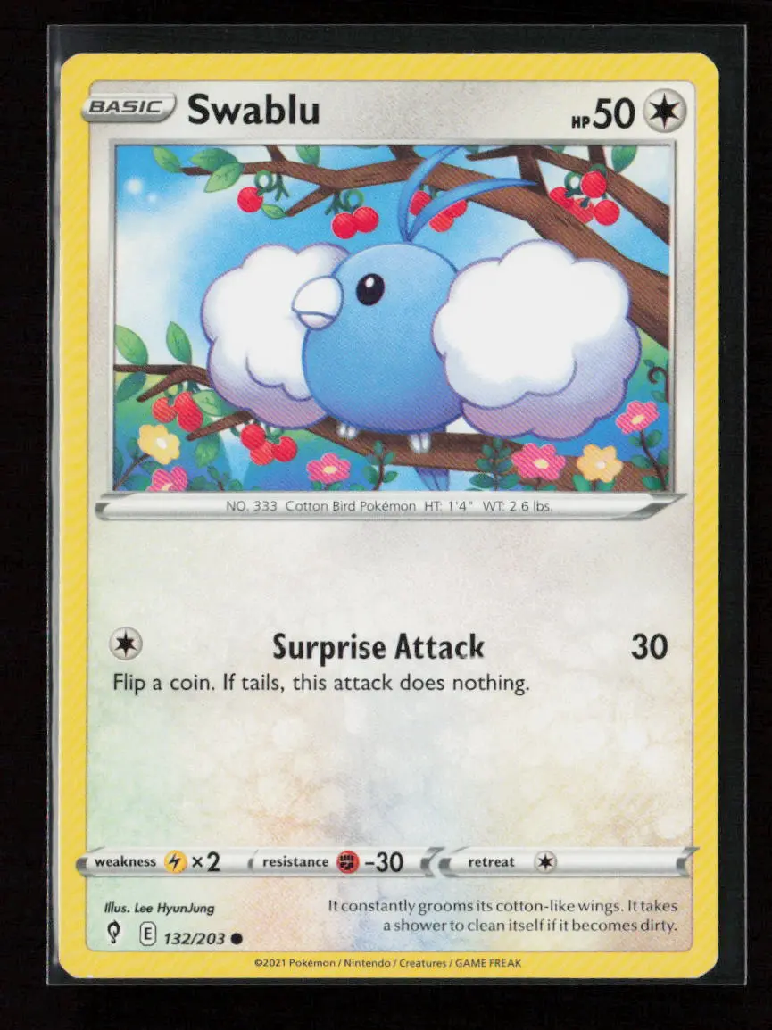 Swablu Common Swsh07: Evolving Skies 132/203 Lp 1