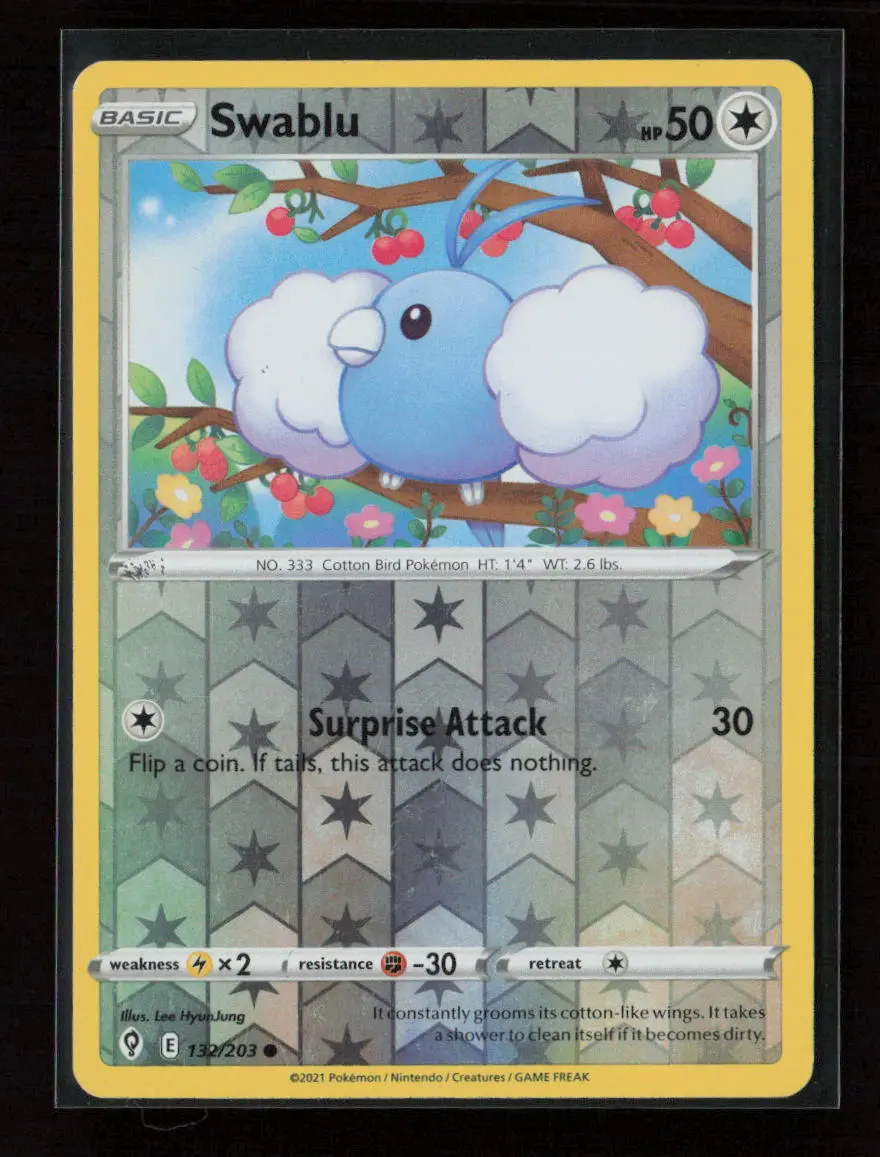 Swablu Common Swsh07: Evolving Skies 132/203 Nm 1