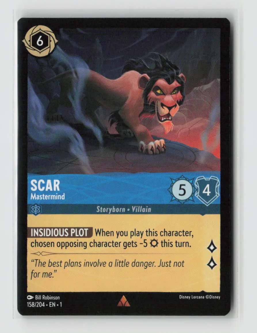 Scar - Mastermind Rare The First Chapter 158/204 Nm 1
