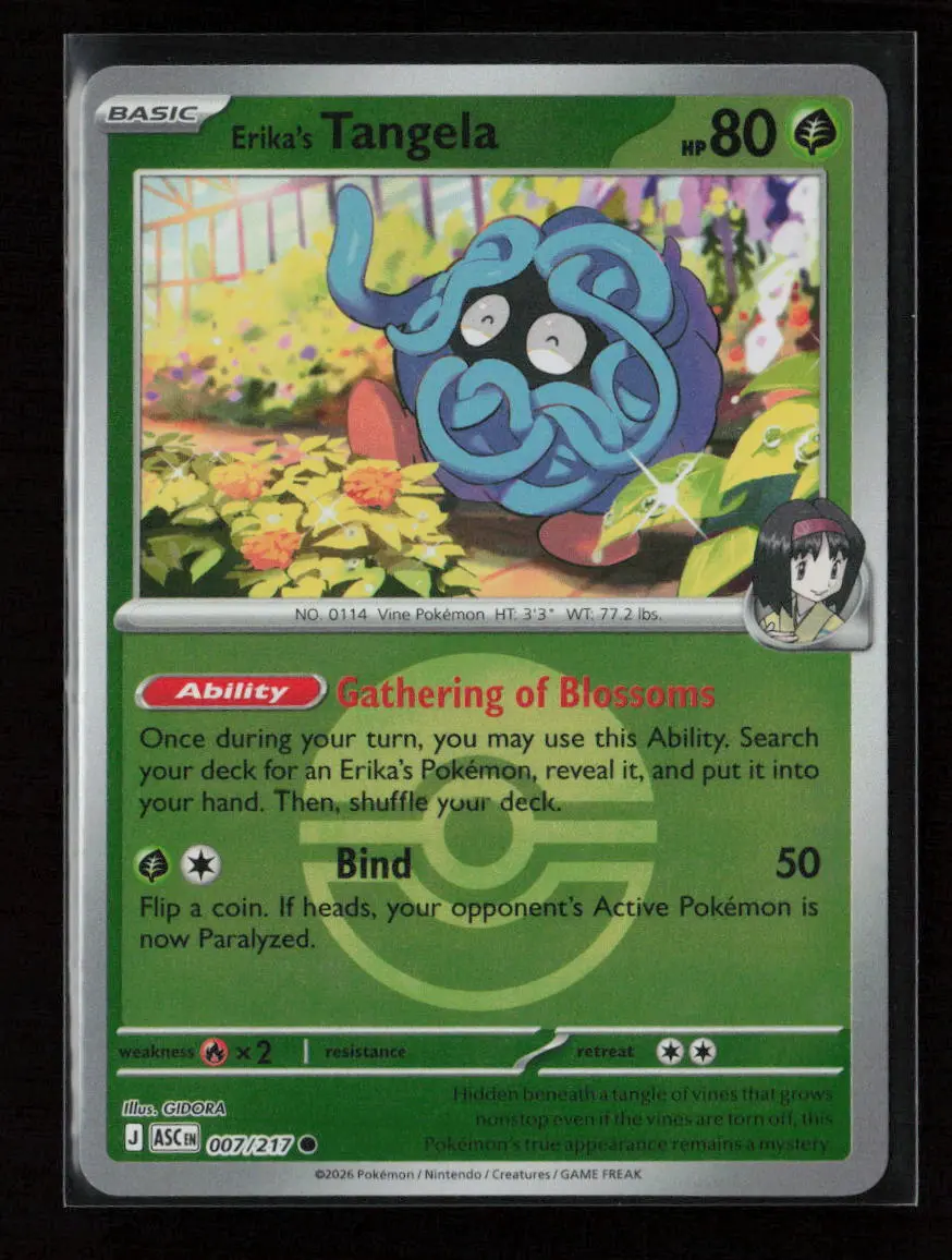 Erika's Tangela - Common Me: Ascended Heroes 007/217 Nm 1