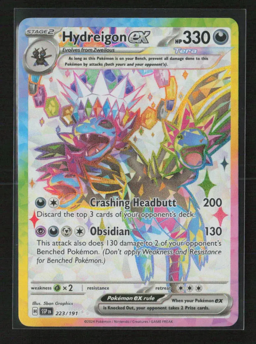 Hydreigon Ex - Ultra Rare Sv08: Surging Sparks 223/191 Nm 1