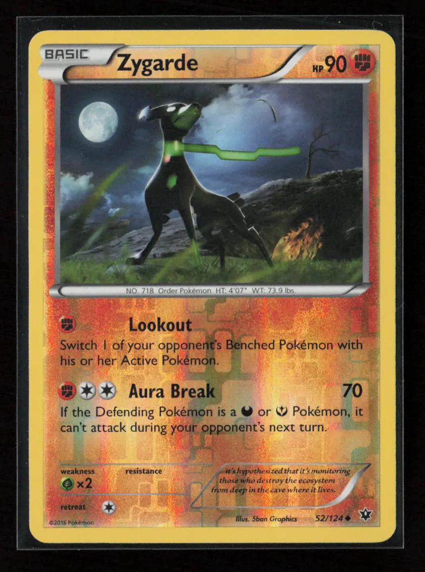 Zygarde (52) Uncommon Xy - Fates Collide 52/124 Lp 1
