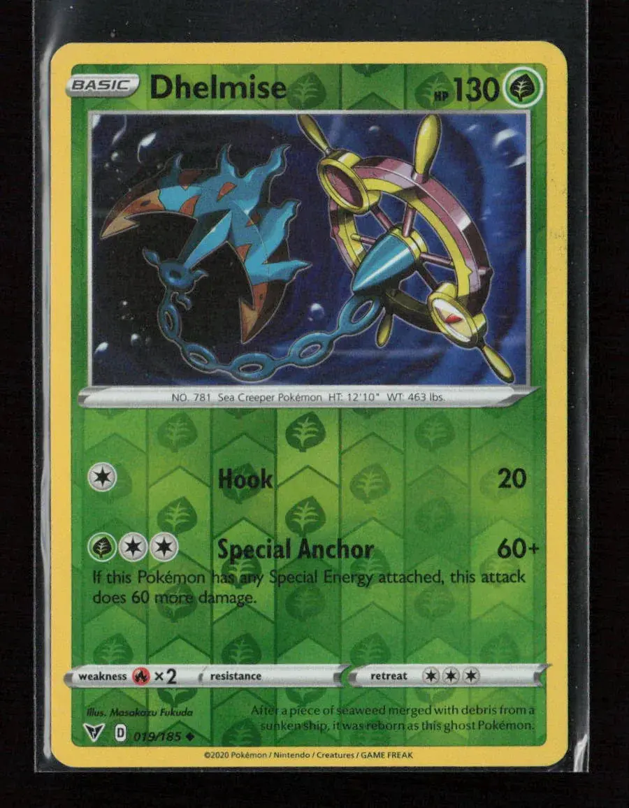 Dhelmise Uncommon Swsh04: Vivid Voltage 019/185 Lp 1