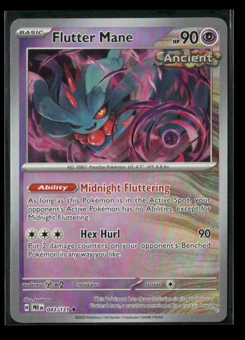 Flutter Mane (Poke Ball Pattern) Rare Sv: Prismatic Evolutions 043/131 Nm 1