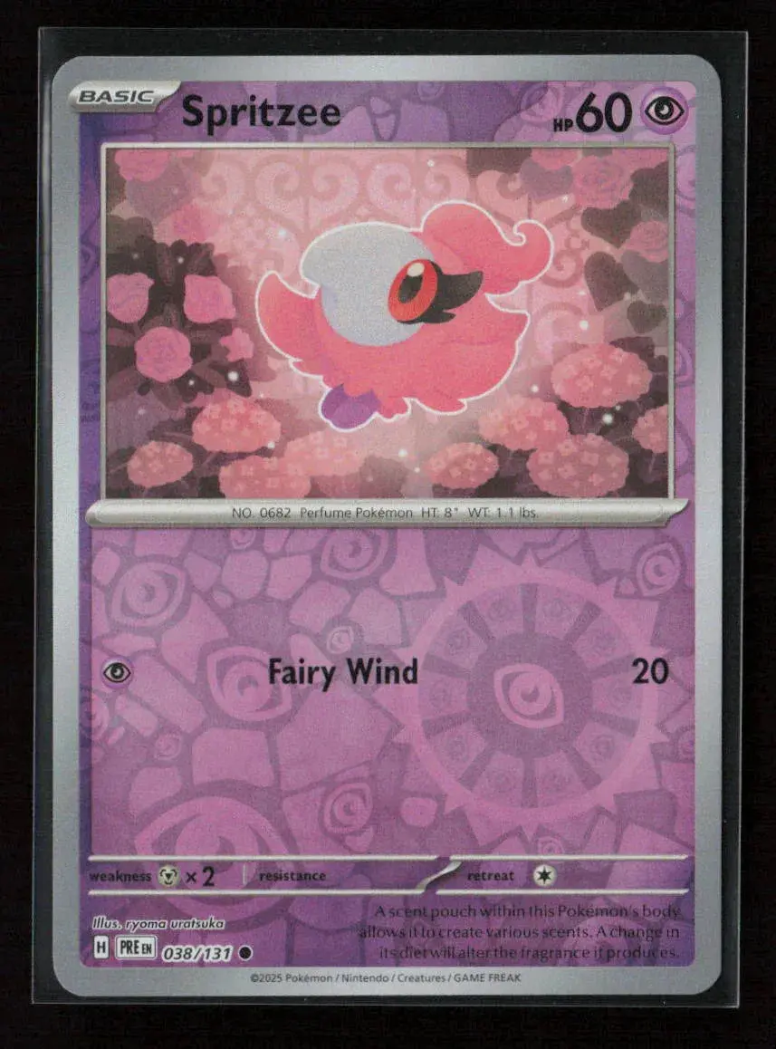 Spritzee Common Sv: Prismatic Evolutions 038/131 Nm 1