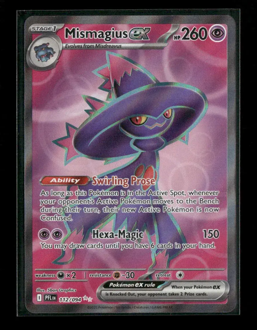 Mismagius Ex Ultra Rare Me02: Phantasmal Flames 112/094 Nm 1