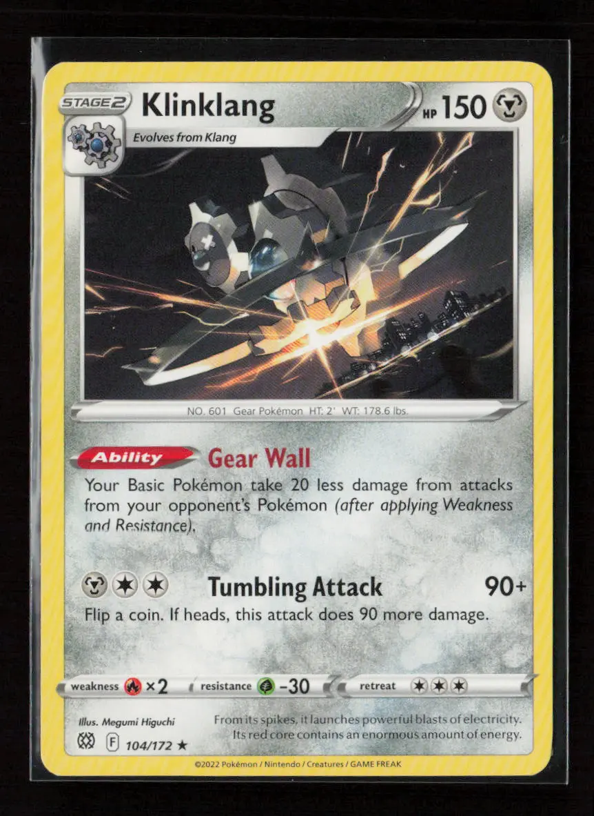 Klinklang Rare Swsh09: Brilliant Stars 104/172 Nm 1